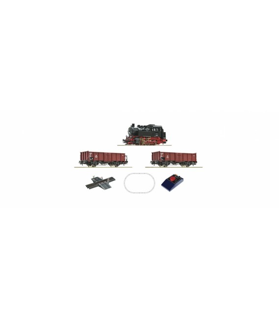 Set start analog cu locomotivă BR 80 și două vagoane marfă DB H0 Roco 51160