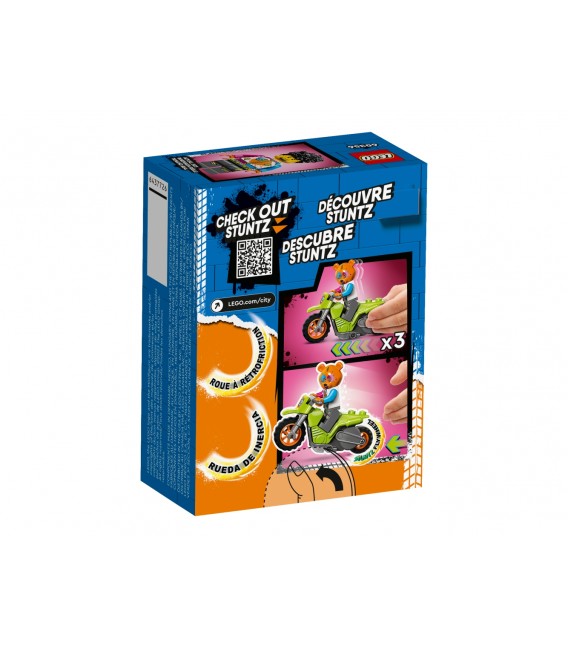 Motocicletă de cascadorie cu urs LEGO 60356