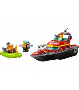 Barca de salvare a pompierilor LEGO 60373