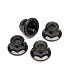 Flanged Lock Nut M5 (Black / 4 pcs)