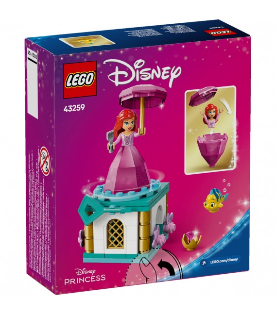 Ariel facând piruete LEGO