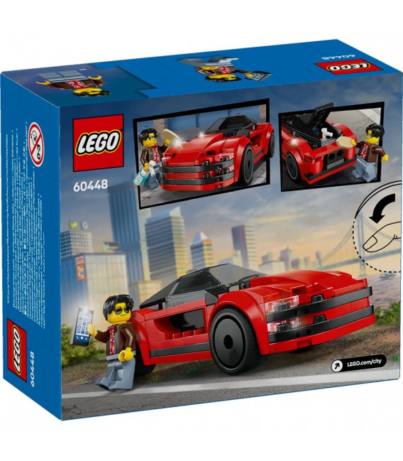 Mașina sport roșie LEGO 60448