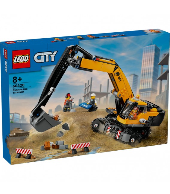 Excavator galben de construcții LEGO 60420