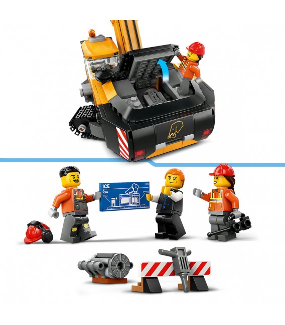 Excavator galben de construcții LEGO 60420