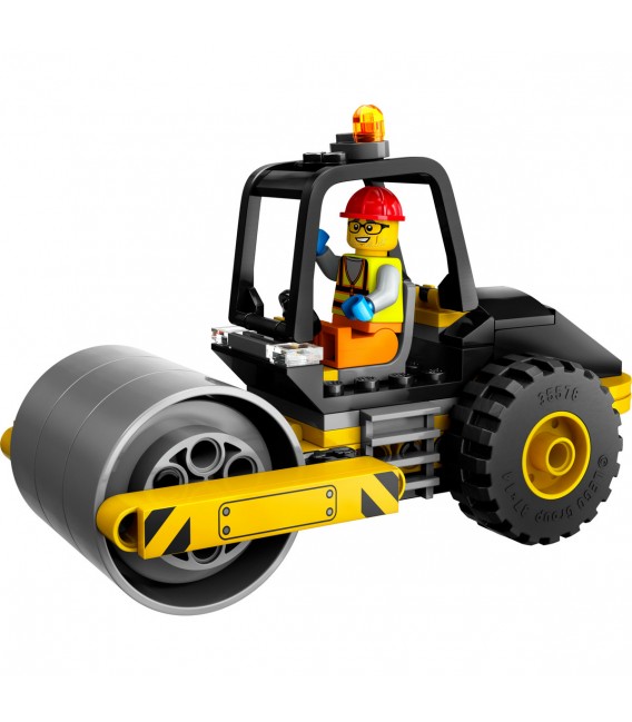 Cilindru compactor de șantier LEGO 60401