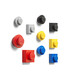 Set 2 magneți LEGO - galben