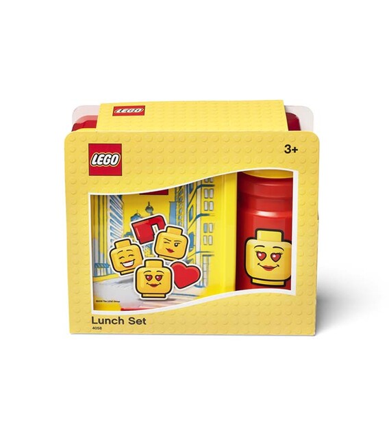 Set pentru prânz LEGO Iconic roșu-galben